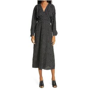 Rachel Comey Renwick Long Sleeve Midi Dress, Size 6 - Black